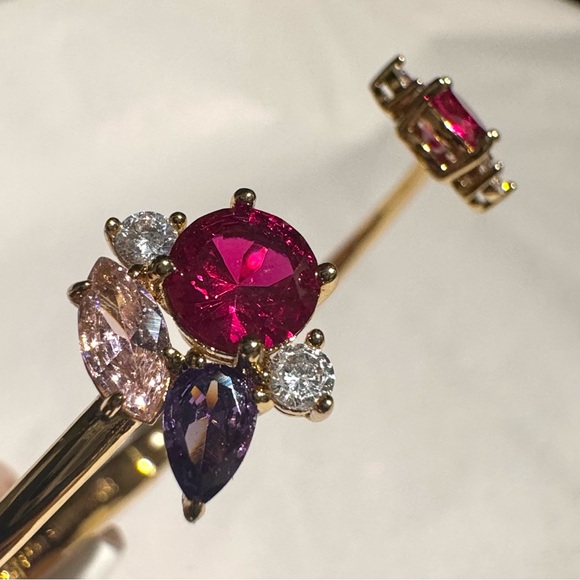 NWT Kate Spade Little Gem Hinged Cuff Bracelet - Picture 6 of 7